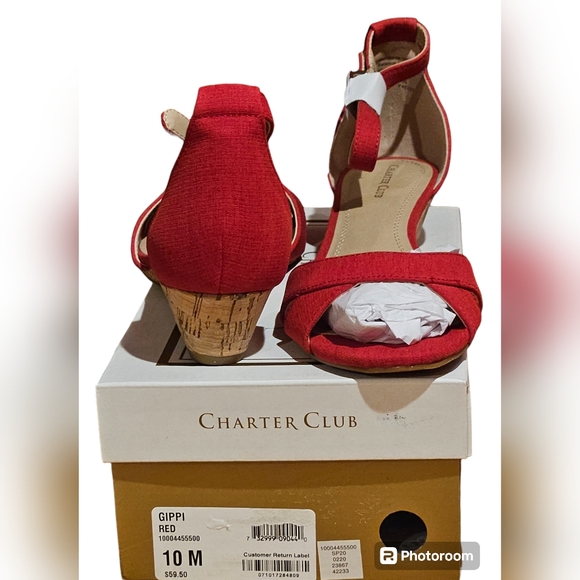 Charter Club Women's Gippi Wedge Sandals - Picture 2 of 6